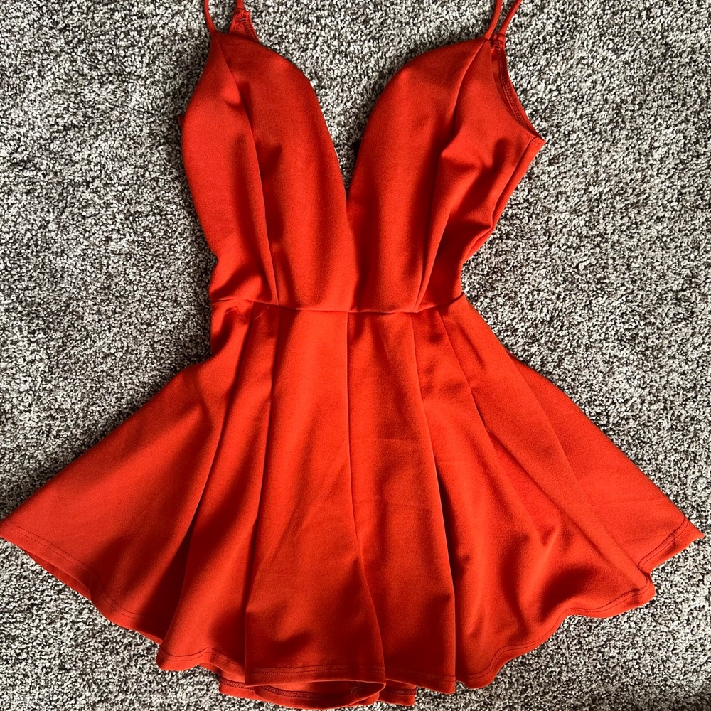 Orange Romper